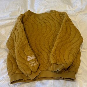 Zara Kids Mustard Quilted Sweatshirt